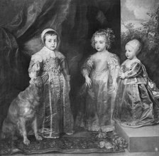 The three sons of Charles I, King of England, 1630s.Artist: Anthony van Dyck