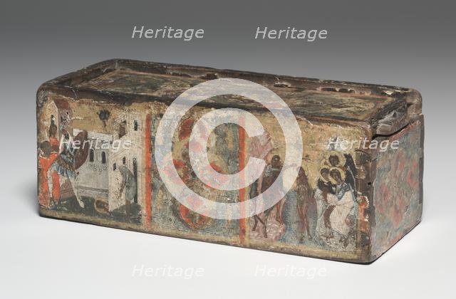 Reliquary Box with Scenes from the Life of John the Baptist, 1300s. Creator: Unknown.