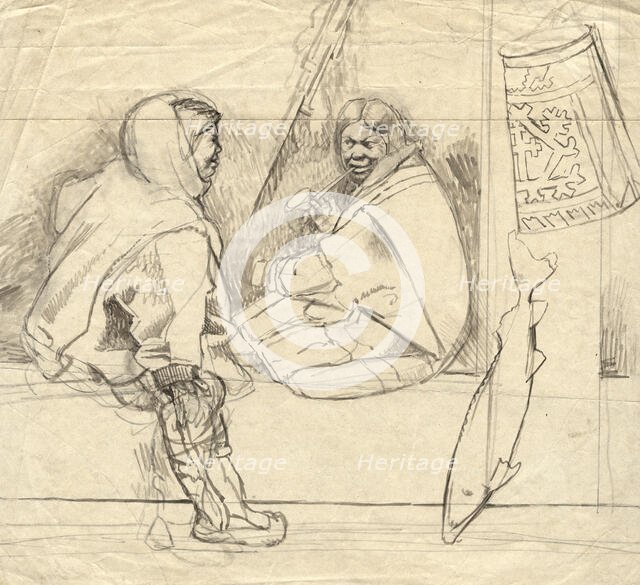 Ostyaks, 2nd half of 19th century. Creator: Mikhail Znamensky.