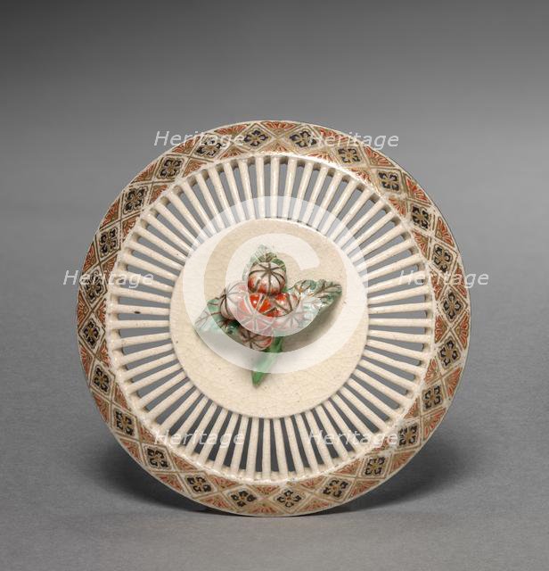 Jar: Satsuma Ware (lid), 19th century. Creator: Unknown.