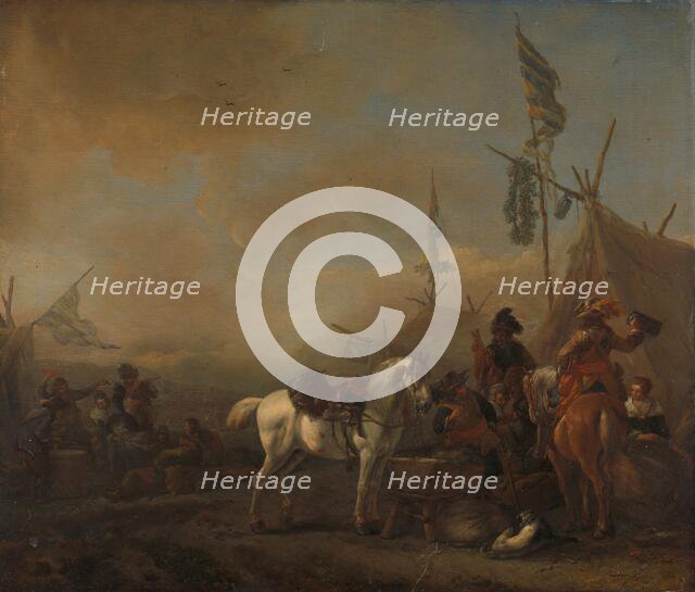 An Army Camp, c.1662-c.1664. Creator: Philip Wouverman.