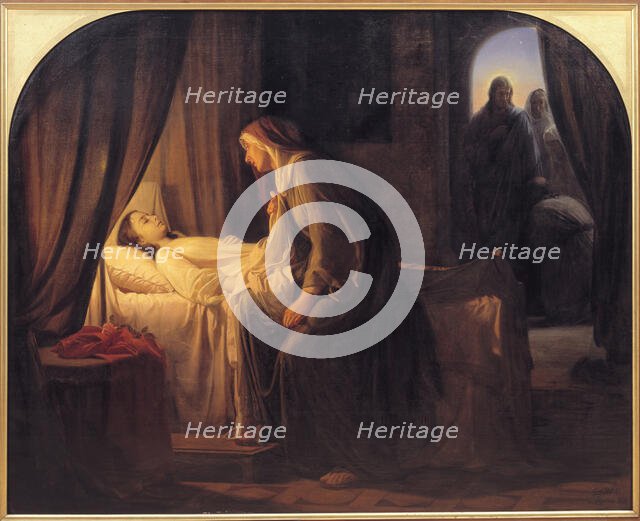 The Daughter of Jairus, 1863. Creator: Carl Bloch.