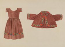 Child's Dress and Jacket, c. 1937. Creator: Lucien Verbeke.