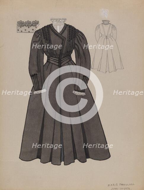 Dress, 1936. Creator: Marie Famularo.