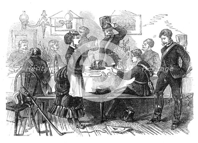 The Volunteer Review: lunch at Cuckfield, Saturday, 1871. Creator: Unknown.