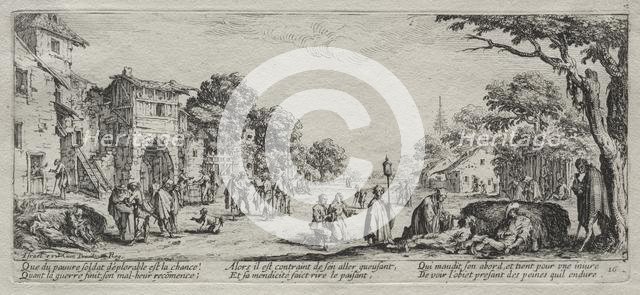 The Large Miseries of War: The Beggars and the Dying, 1633. Creator: Jacques Callot (French, 1592-1635).