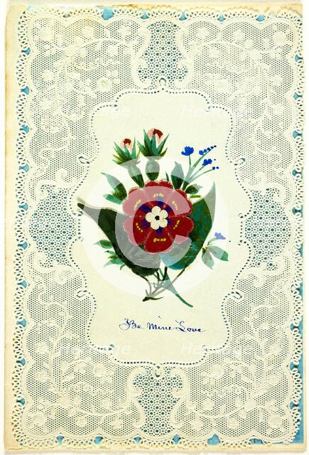 Be Mine Love (Valentine), c. 1840. Creator: Unknown.