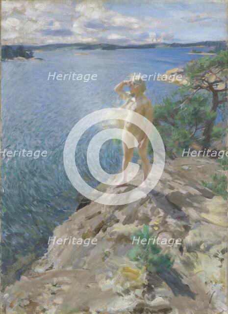 In the Skerries, 1894. Creator: Anders Leonard Zorn.