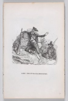 The Smugglers, from The Complete Works of Béranger, 1836. Creators: Auguste Raffet, Louis-Henri Brevière.