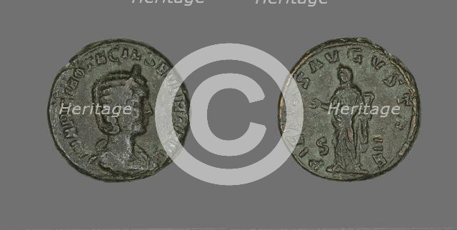 Coin Portraying Empress Otacilla Severa, 244-248. Creator: Unknown.