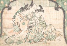 A Young Man Seated between Two Women, ca. 1749., ca. 1749. Creator: Okumura Masanobu.