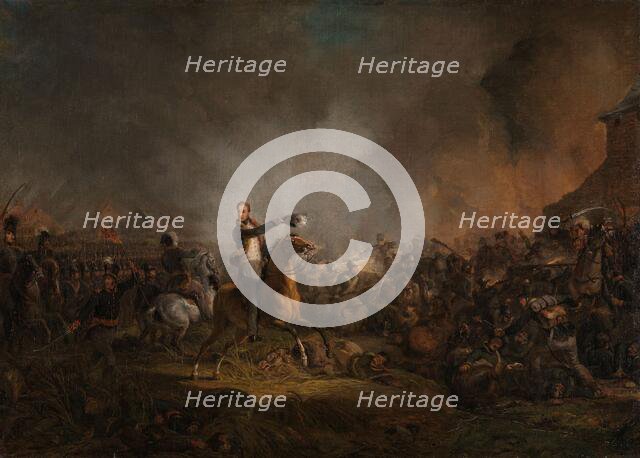 The Prince of Orange at Quatre Bras, 16 June 1815, 1817-1818. Creator: Jan Willem Pieneman.