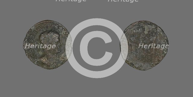 Coin Portraying Emperor Constantine II Caesar, 330-336. Creator: Unknown.