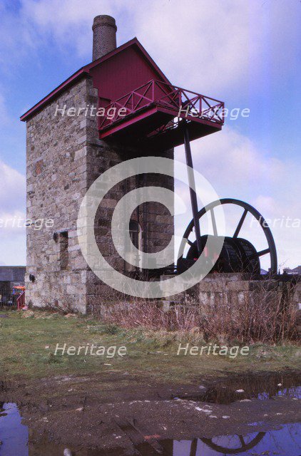 Old Tine Mine in Cambourne, Cornwall, 20th century. Artist: CM Dixon.