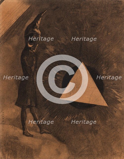 Souci d'absolu... Philosophe (Concern for the absolute... Philosopher), 1880. Creator: Redon, Odilon (1840-1916).