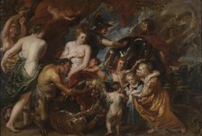 Minerva protects Pax from Mars (Peace and War), c. 1629-1630. Artist: Rubens, Pieter Paul (1577-1640)