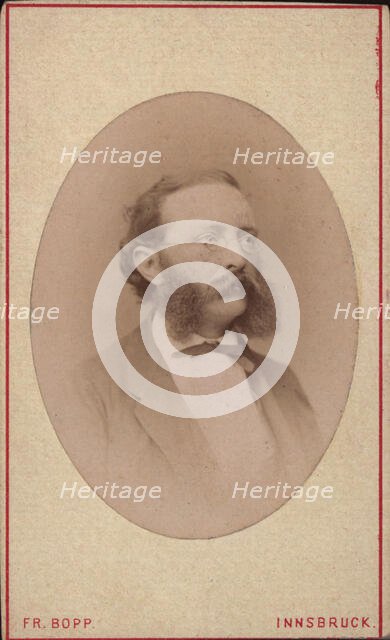 Portrait of the conductor and composer Johann von Herbeck (1831-1877), before 1877. Creator: Photo studio Friedrich Bopp.