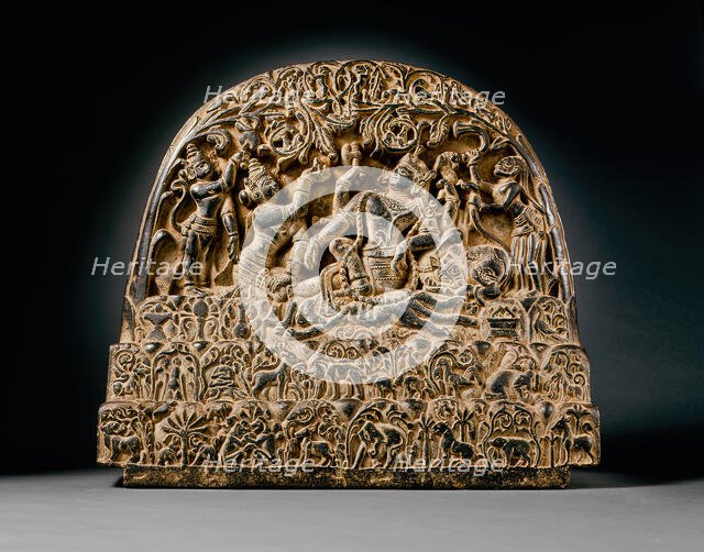 Shiva's Family on Mount Kailasa, 14th-15th century. Creator: Unknown.