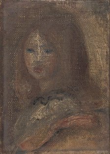 Tête de fillette, c.1917. Creator: Pierre-Auguste Renoir.