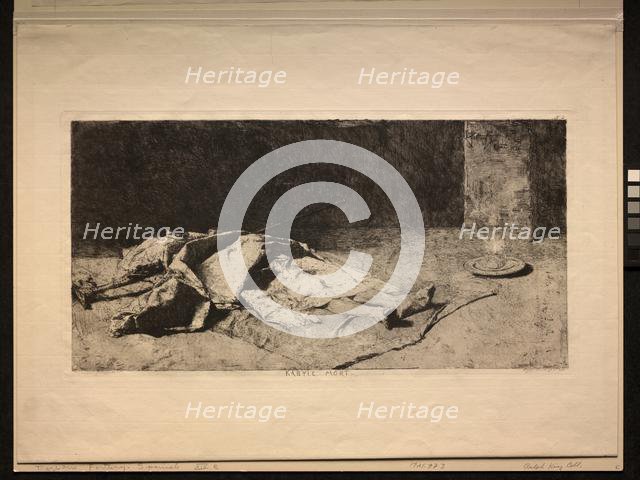 Kabyle mort. Creator: Mariano Fortuny y Carbó (Spanish, 1838-1874).