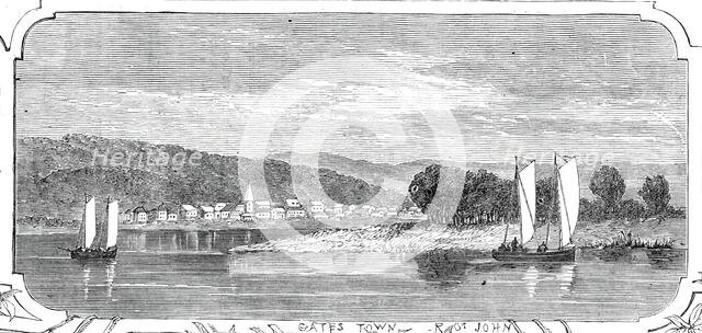 Gates Town, River St. John, 1860. Creator: Smyth.