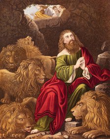 Daniel in the Lions' Den. Artist: Unknown