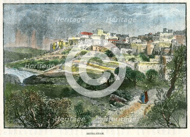 Bethlehem, Palestine, c1885.Artist: J Harmsworth