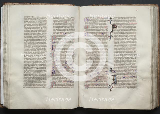 The Gotha Missal: Fol. 49v, Text, c. 1375. Creator: Master of the Boqueteaux (French); Workshop, and.