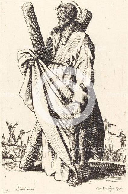 Saint Andrew, published 1631. Creator: Jacques Callot.