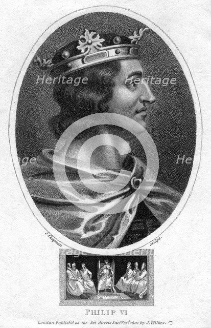 Philip VI of France, (1801).Artist: J Chapman