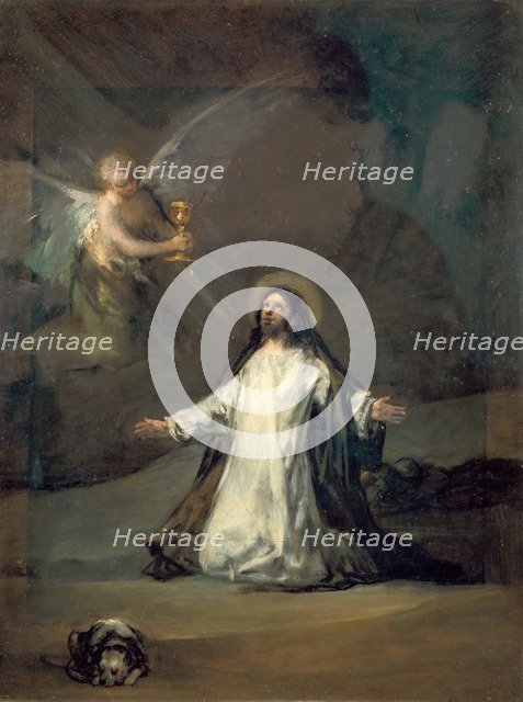 Christ in Gethsemane. Artist: Goya, Francisco, de (1746-1828)