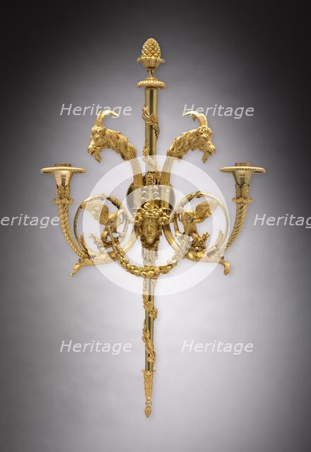 Candle Bracket Pair , c. 1780. Creator: Unknown.