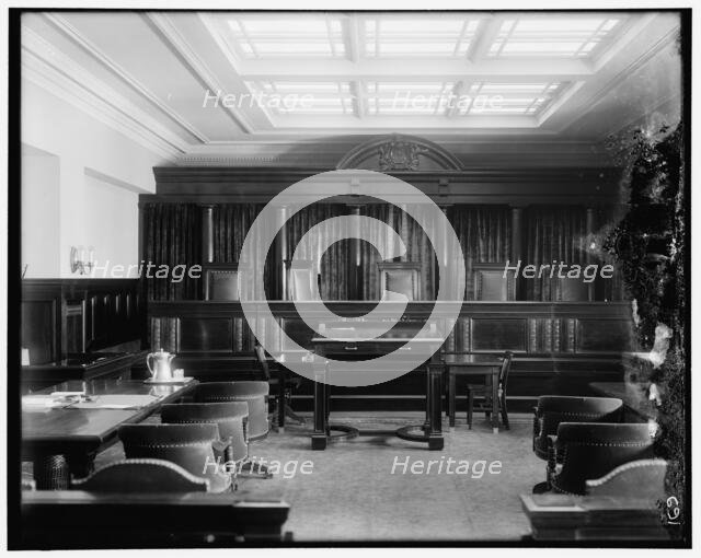 United States Commerce Court, between 1910 and 1920. Creator: Harris & Ewing.