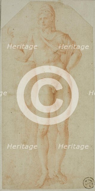 After the Antique: Statue of Paris, n.d. Creator: Giulio Clovio.