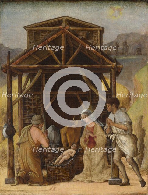 The Adoration of the Shepherds, c. 1490. Creator: Ercole de' Roberti, (Ercole Ferrarese) (c. 1450-1496).