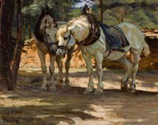 Horses, 1901. Creator: Verner Thome.