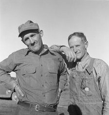 Heads of families on the Mineral King cooperative farm, Tulare County, California, 1938. Creator: Dorothea Lange.