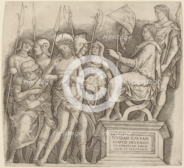 Christ before Pilate, c. 1500/1505. Creator: Giovanni Antonio da Brescia.