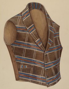 Waistcoat, 1935/1942. Creator: Julie C Brush.