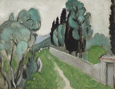 Landscape with cypress and olive trees near Nice, c1918. Creator: Matisse, Henri (1869-1954).