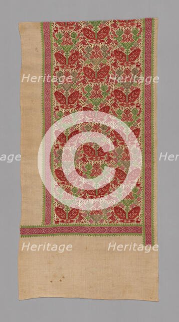 Panel (For a Bed Curtain), Greece, 17th/18th century. Creator: Unknown.