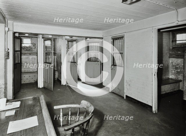 Male cells, Willesden Court House, Saint Mary's Road, Brent, London, 1967. Artist: Unknown.