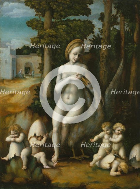 Leda and the Swan. Creator: Bacchiacca.