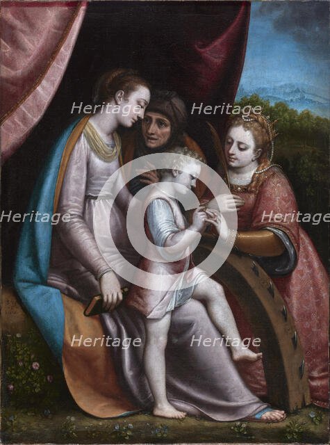 The mystical wedding of Saint Catherine, 1588. Creator: Anguissola, Sofonisba (around 1532-1625).