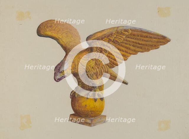 Metal Eagle, c. 1940. Creator: Zabelle Missirian.