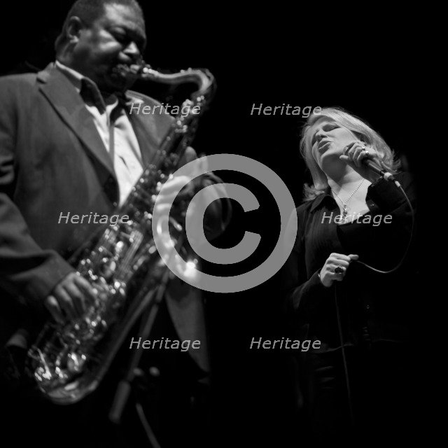 Pee Wee Ellis and Clare Teal, 2015. Artist: Alan John Ainsworth.