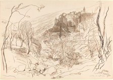 View of Ceriana, 1870. Creator: Edward Lear.