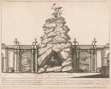 The Prima Macchina for the Chinea of 1726: Hercules and the Hydra, 1726. Creator: Francesco Faraone Aquila.