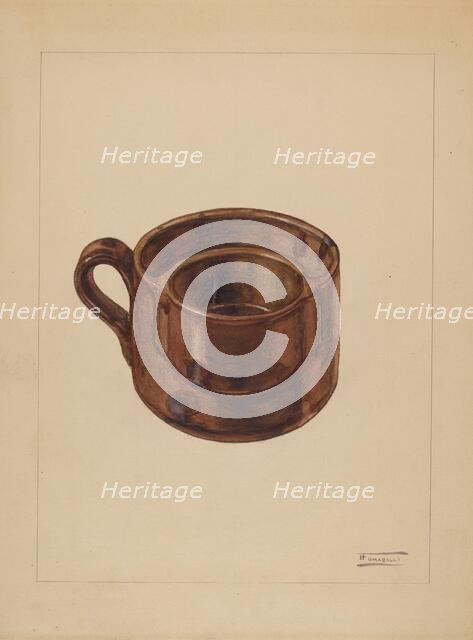 Shaving Mug, 1935/1942. Creator: Frank Fumagalli.