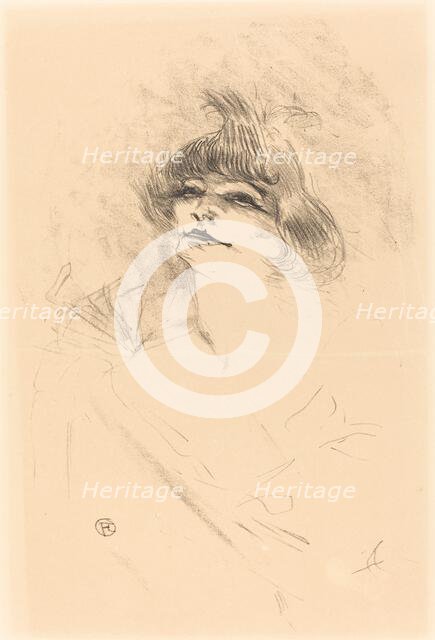Polaire, 1897. Creator: Henri de Toulouse-Lautrec.